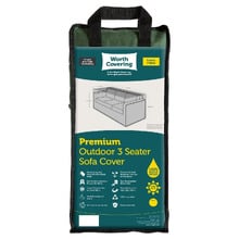 Black Divide Outdoor Sofa Cover